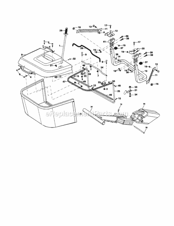 Page K Diagram and Parts List for 917254091  Craftsman Lawn Tractor