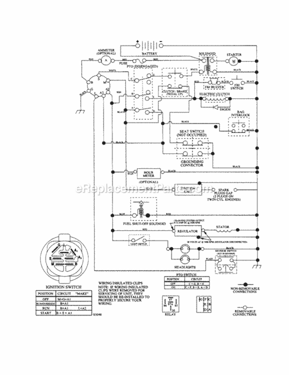 Page L Diagram and Parts List for 917254091  Craftsman Lawn Tractor