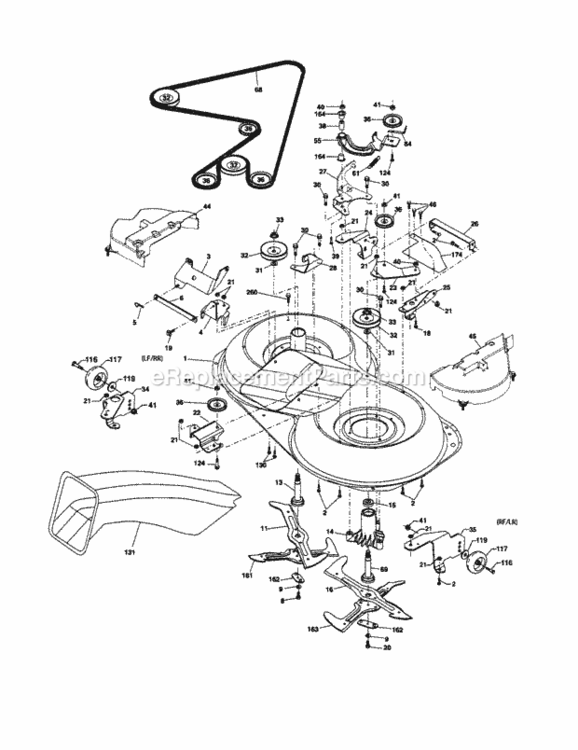 Page I Diagram and Parts List for 917254091  Craftsman Lawn Tractor