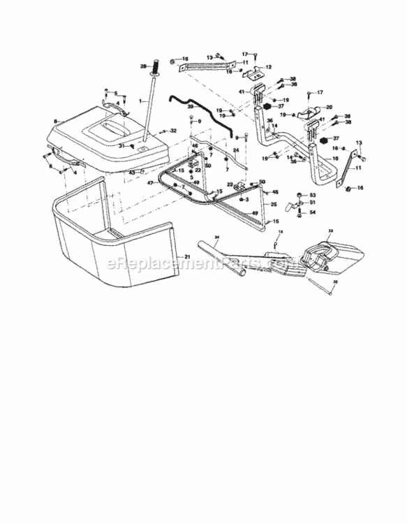 Page K Diagram and Parts List for 917254120  Craftsman Lawn Tractor