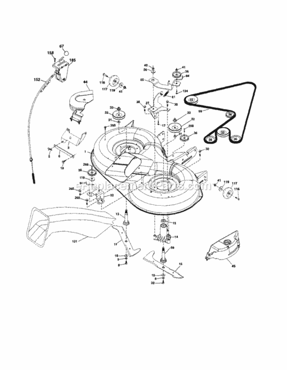 Page I Diagram and Parts List for 917254121  Craftsman Lawn Tractor