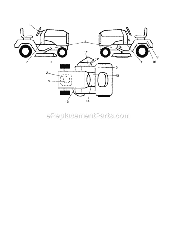Page F Diagram and Parts List for 917254130  Craftsman Lawn Tractor