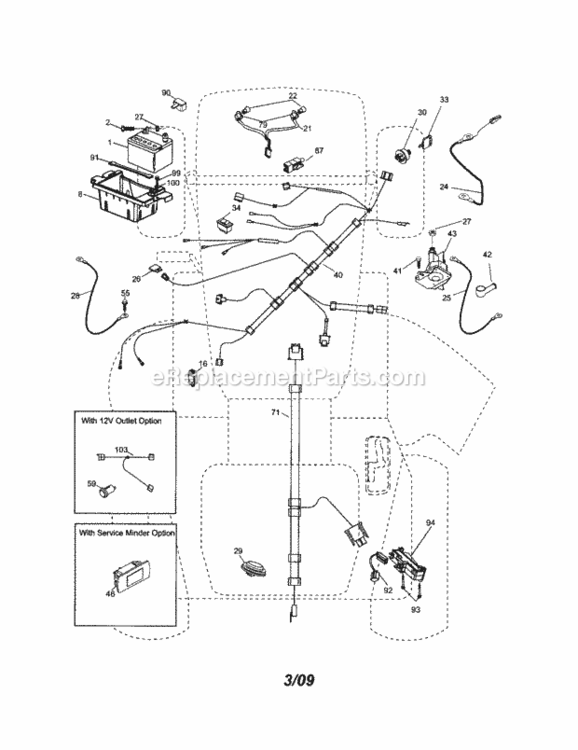 Page A Diagram and Parts List for 917254140  Craftsman Lawn Tractor