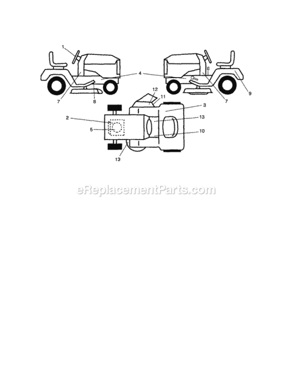 Page I Diagram and Parts List for 917254140  Craftsman Lawn Tractor