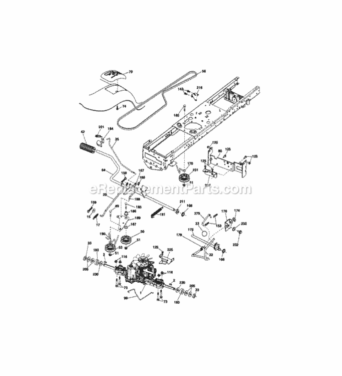 Page C Diagram and Parts List for 917254141  Craftsman Lawn Tractor