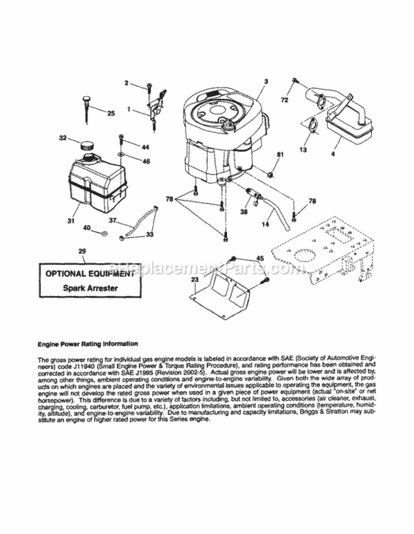 Page D Diagram and Parts List for 917254150  Craftsman Lawn Tractor