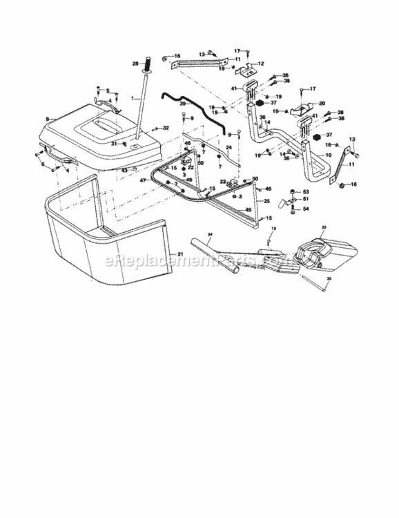 Page K Diagram and Parts List for 917254160  Craftsman Lawn Tractor