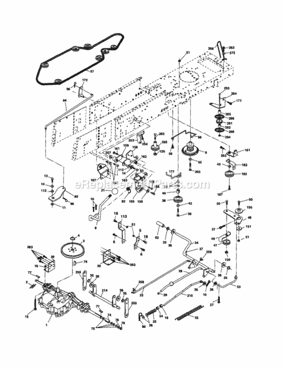 Page C Diagram and Parts List for 917254170  Craftsman Lawn Tractor