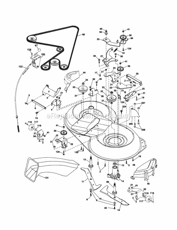 Page I Diagram and Parts List for 917254170  Craftsman Lawn Tractor