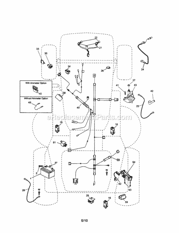 Page A Diagram and Parts List for 917254182  Craftsman Lawn Tractor