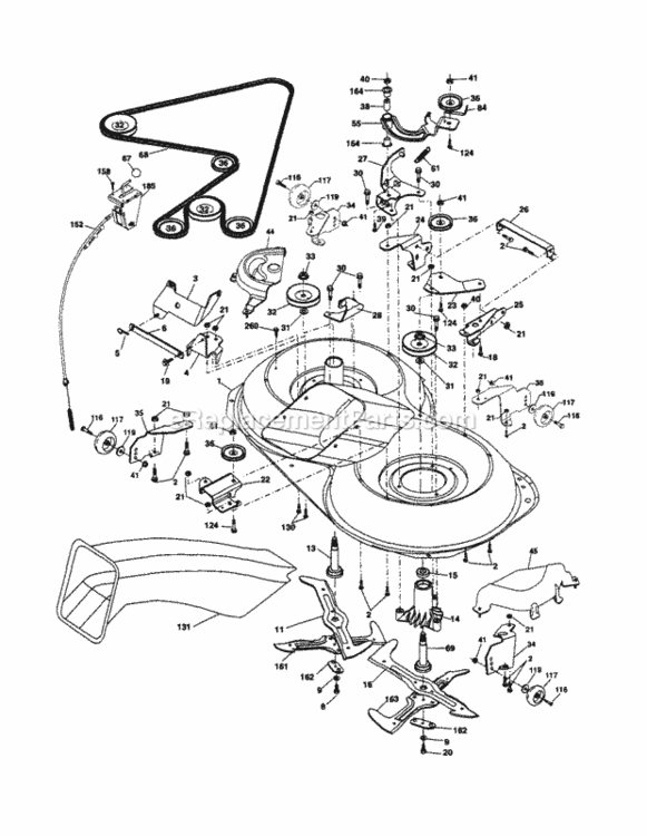 Page I Diagram and Parts List for 917254182  Craftsman Lawn Tractor