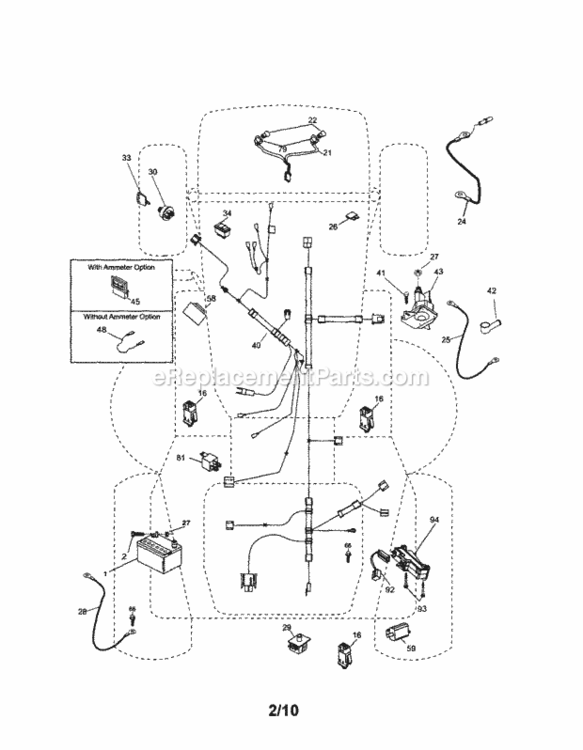 Page A Diagram and Parts List for 917254200  Craftsman Lawn Tractor