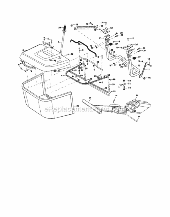 Page K Diagram and Parts List for 917254200  Craftsman Lawn Tractor