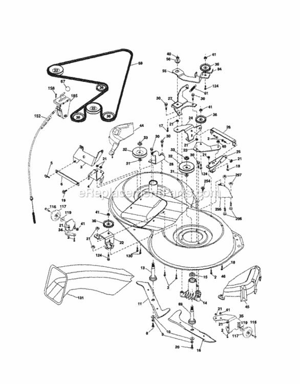 Page I Diagram and Parts List for 917254200  Craftsman Lawn Tractor