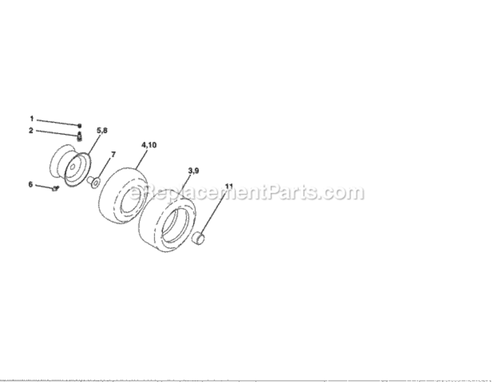 Page G Diagram and Parts List for 917254212  Craftsman Lawn Tractor