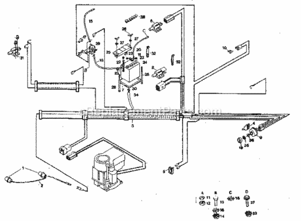 Page A Diagram and Parts List for 917254221  Craftsman Lawn Tractor