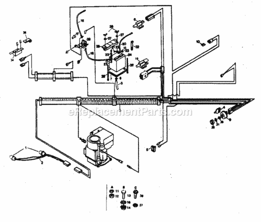 Page A Diagram and Parts List for 917254232  Craftsman Lawn Tractor