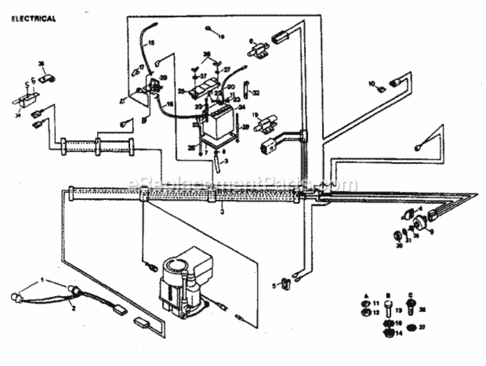 Page A Diagram and Parts List for 917254244  Craftsman Lawn Tractor