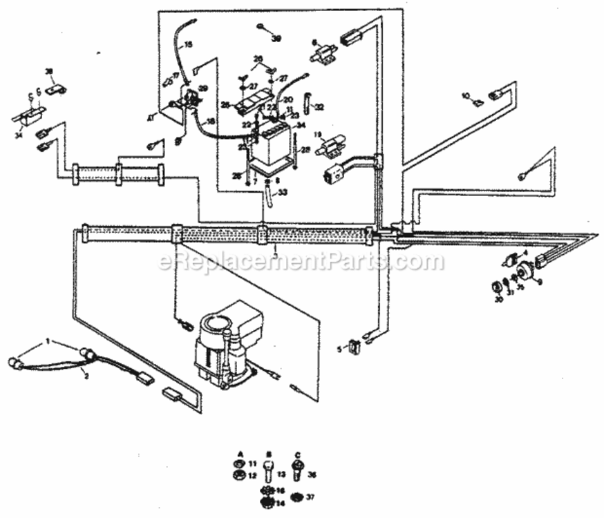 Page A Diagram and Parts List for 917254245  Craftsman Lawn Tractor