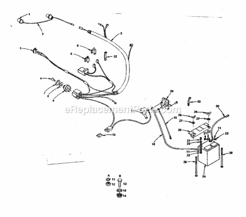 Page A Diagram and Parts List for 917254270  Craftsman Lawn Tractor