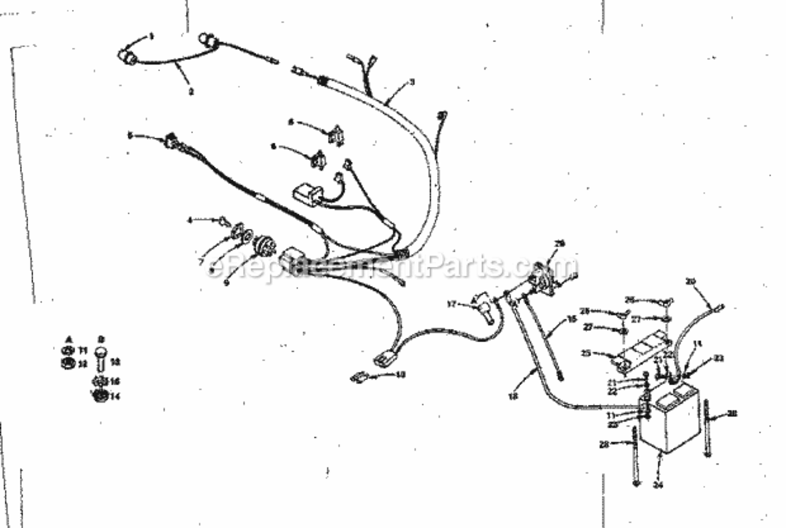Page A Diagram and Parts List for 917254271  Craftsman Lawn Tractor