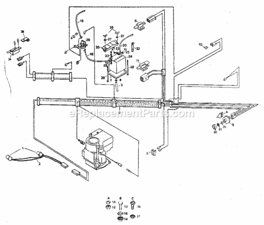 Page A Diagram and Parts List for 917254273  Craftsman Lawn Tractor