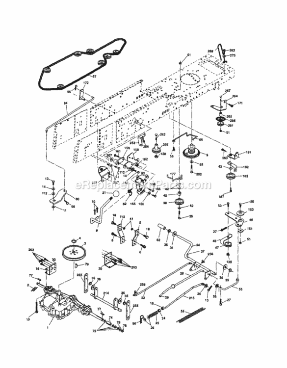 Page C Diagram and Parts List for 917254290  Craftsman Lawn Tractor