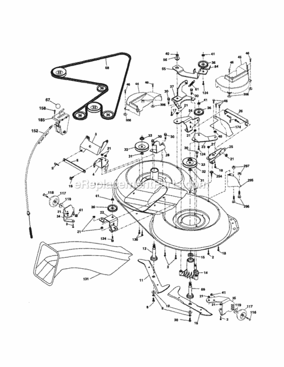 Page I Diagram and Parts List for 917254290  Craftsman Lawn Tractor
