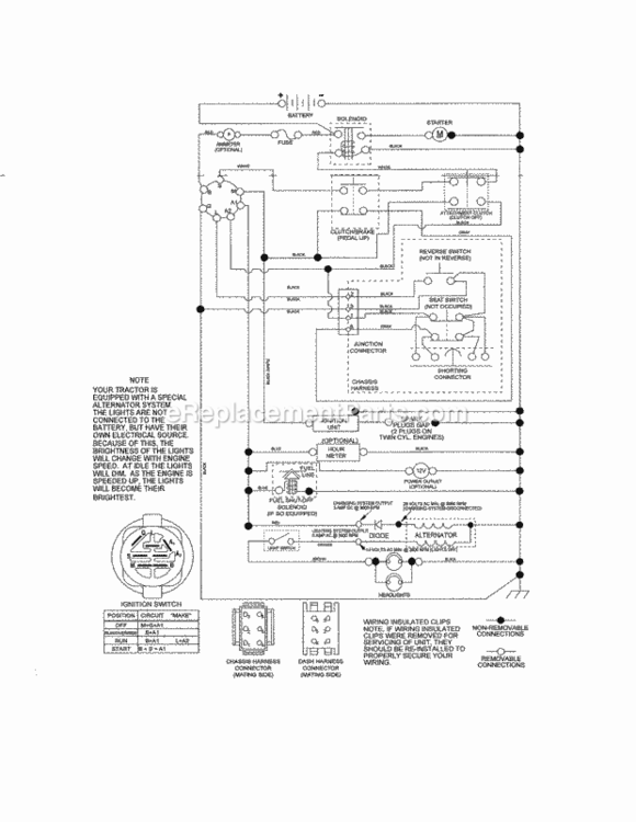 Page Q Diagram and Parts List for 917254310  Craftsman Lawn Tractor