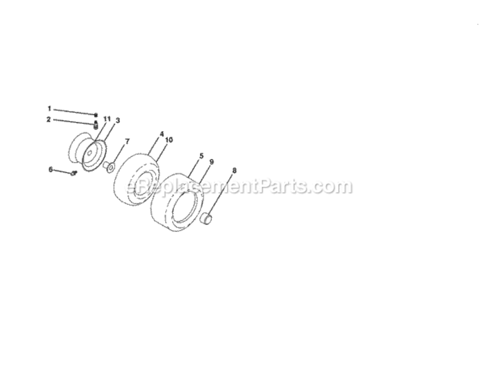 Page P Diagram and Parts List for 917254321  Craftsman Lawn Tractor