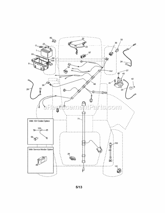 Page A Diagram and Parts List for 917254351  Craftsman Lawn Tractor