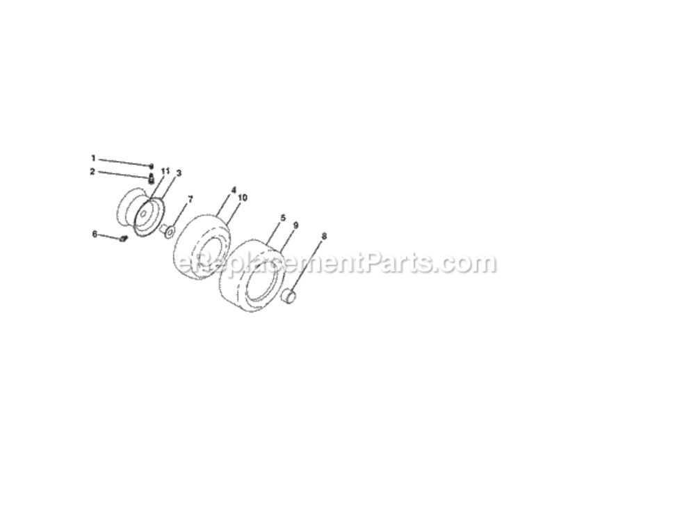 Page J Diagram and Parts List for 917254351  Craftsman Lawn Tractor