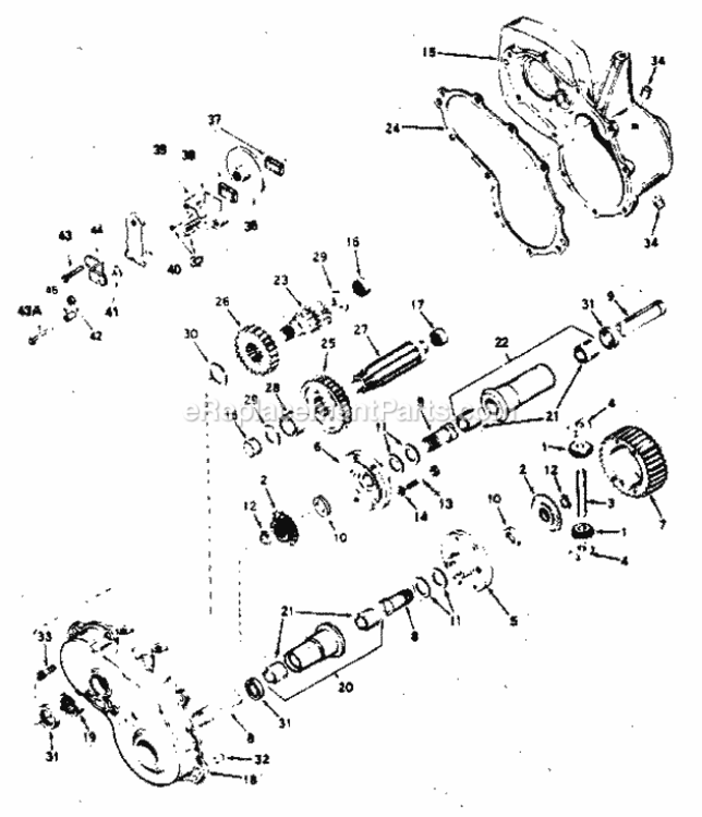 Page I Diagram and Parts List for 917254360  Craftsman Lawn Tractor