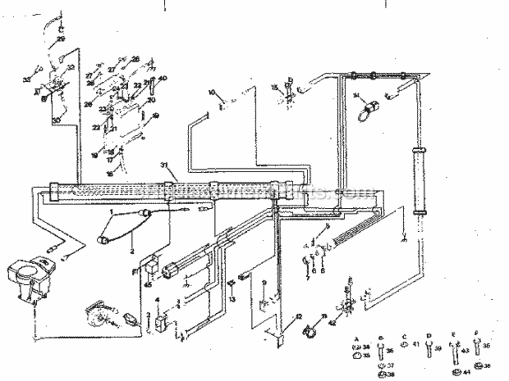 Page A Diagram and Parts List for 917254361  Craftsman Lawn Tractor