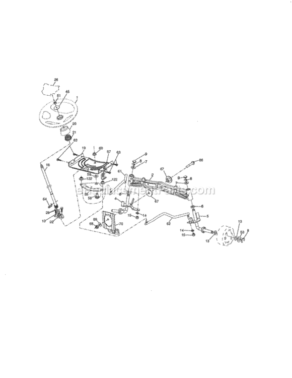 Page E Diagram and Parts List for 917254362  Craftsman Lawn Tractor