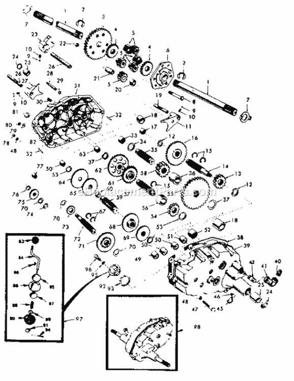 Page G Diagram and Parts List for 917254410  Craftsman Lawn Tractor