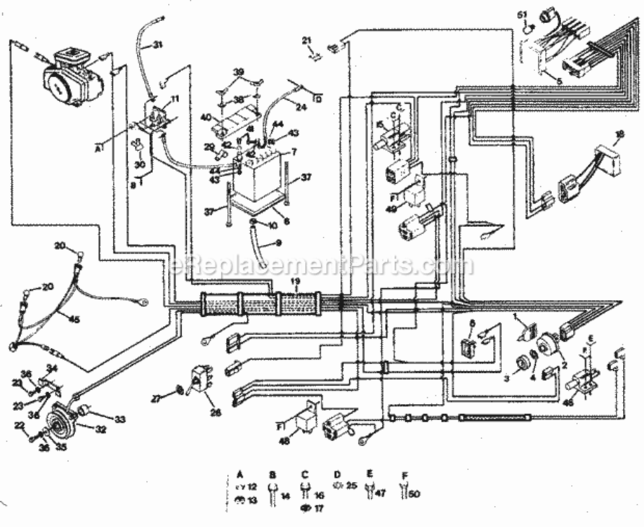 Page A Diagram and Parts List for 917254412  Craftsman Lawn Tractor