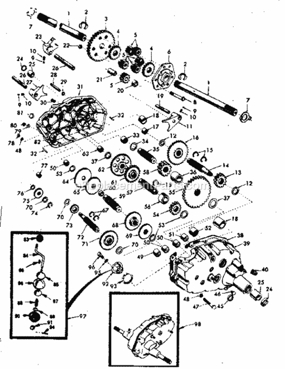 Page G Diagram and Parts List for 917254412  Craftsman Lawn Tractor