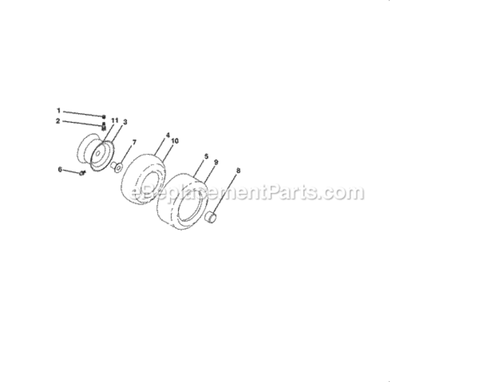 Page J Diagram and Parts List for 917254414  Craftsman Lawn Tractor