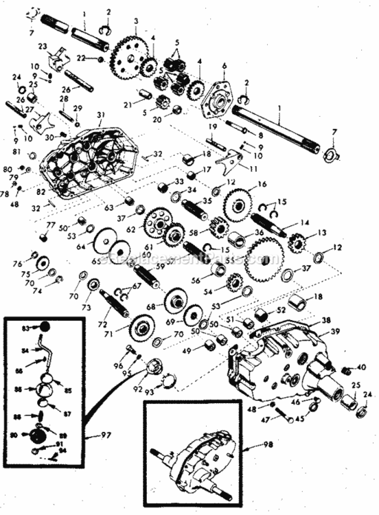 Page G Diagram and Parts List for 917254431  Craftsman Lawn Tractor