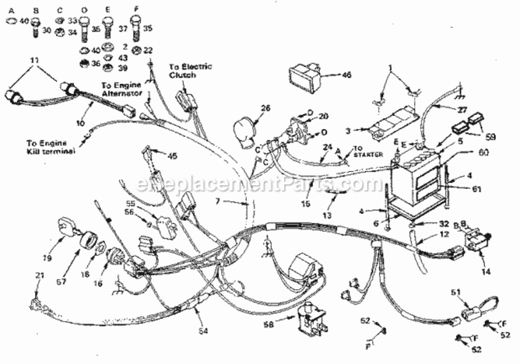Page A Diagram and Parts List for 917254450  Craftsman Lawn Tractor