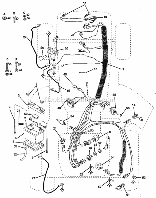 Page A Diagram and Parts List for 917254451  Craftsman Lawn Tractor