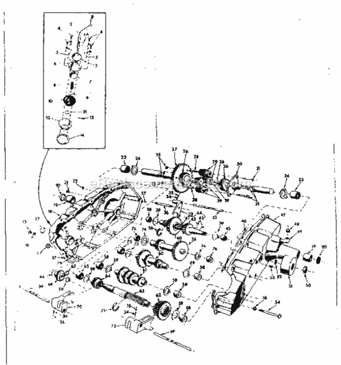 Page C Diagram and Parts List for 91725450  Craftsman Lawn Tractor