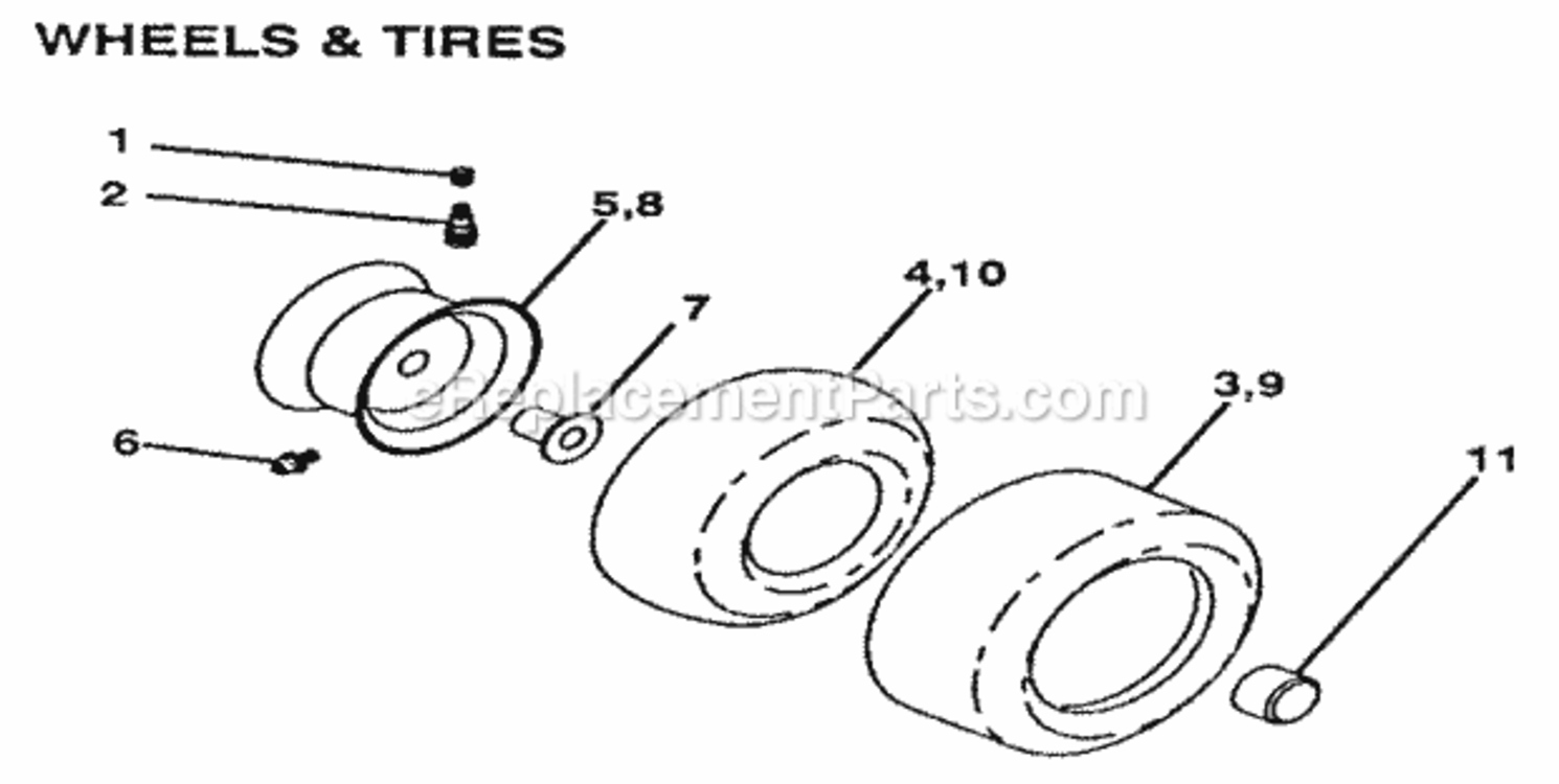 Page G Diagram and Parts List for 917254531  Craftsman Lawn Tractor