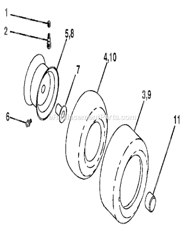 Page G Diagram and Parts List for 917254532  Craftsman Lawn Tractor