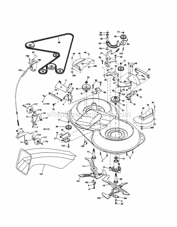 Page I Diagram and Parts List for 917254600  Craftsman Lawn Tractor