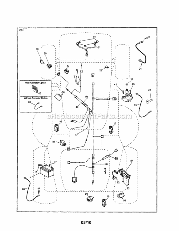 Page A Diagram and Parts List for 917254601  Craftsman Lawn Tractor