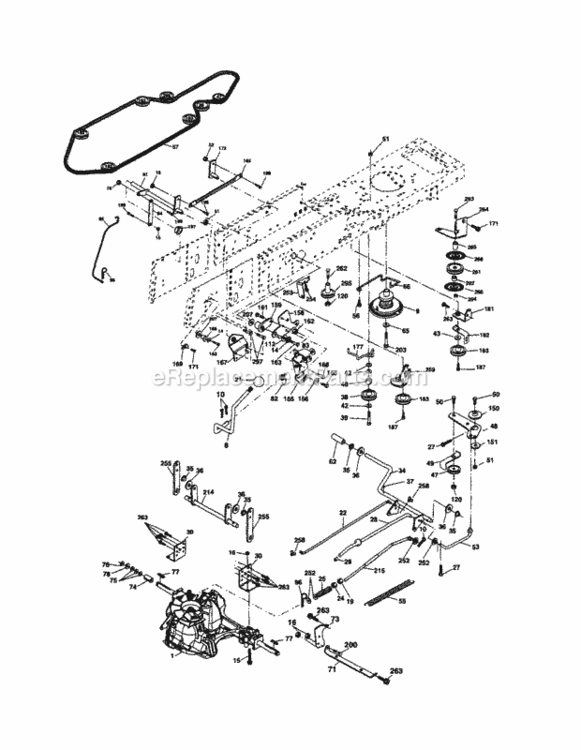 Page C Diagram and Parts List for 917254601  Craftsman Lawn Tractor