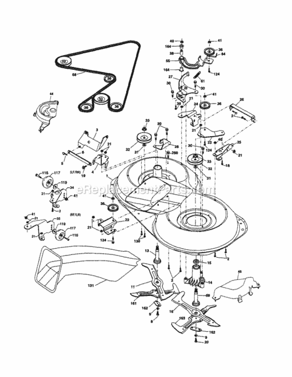 Page I Diagram and Parts List for 917254601  Craftsman Lawn Tractor