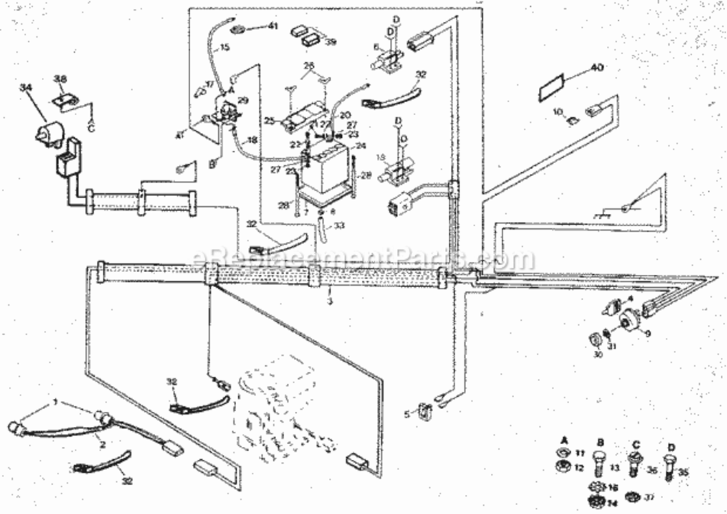 Page A Diagram and Parts List for 917254610  Craftsman Lawn Tractor